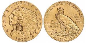 2.5 Долар США (1776 - ) Золото 