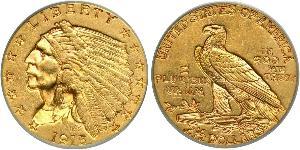 2.5 Долар США (1776 - ) Золото 