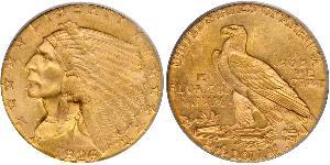 2.5 Долар США (1776 - ) Золото 