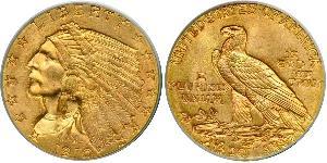 2.5 Долар США (1776 - ) Золото 
