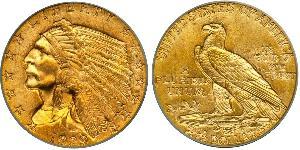2.5 Долар США (1776 - ) Золото 