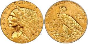 2.5 Долар США (1776 - ) Золото 