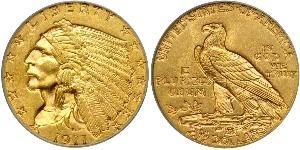 2.5 Долар США (1776 - ) Золото 