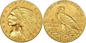 2.5 Долар США (1776 - ) Золото 