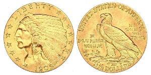 2.5 Долар США (1776 - ) Золото 