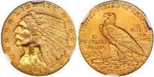 2.5 Долар США (1776 - ) Золото 