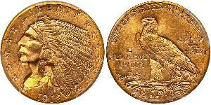 2.5 Долар США (1776 - ) Золото 