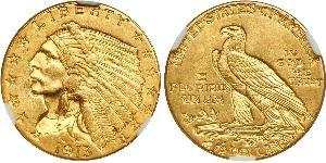 2.5 Долар США (1776 - ) Золото 