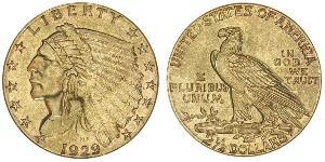 2.5 Долар США (1776 - ) Золото 