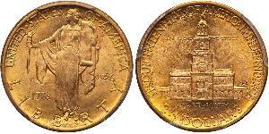 2/5 Долар США (1776 - ) Золото 