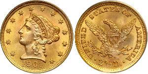 2.5 Долар США (1776 - ) Золото 