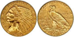 2.5 Долар США (1776 - ) Золото 