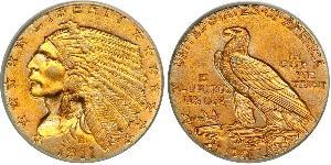 2.5 Долар США (1776 - ) Золото 