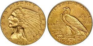 2.5 Долар США (1776 - ) Золото 