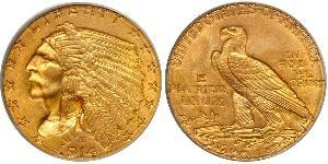 2.5 Долар США (1776 - ) Золото 