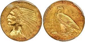 2.5 Долар США (1776 - ) Золото 