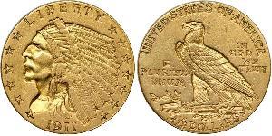 2.5 Долар США (1776 - ) Золото 