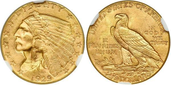 2.5 Долар США (1776 - ) Золото 