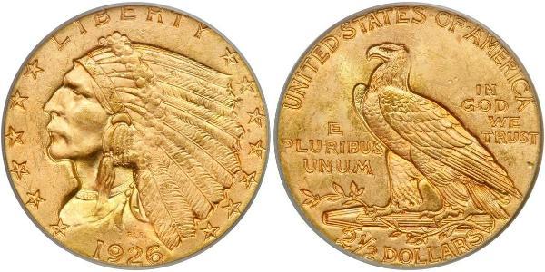 2.5 Долар США (1776 - ) Золото 