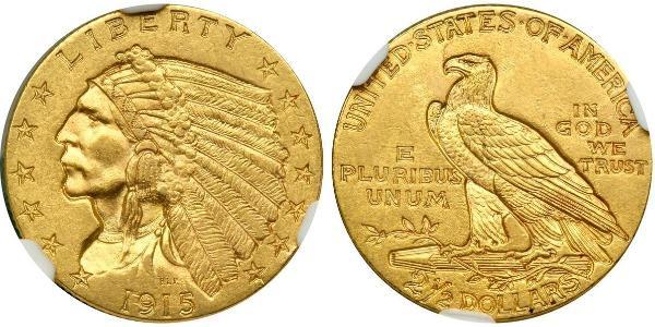 2.5 Долар США (1776 - ) Золото 