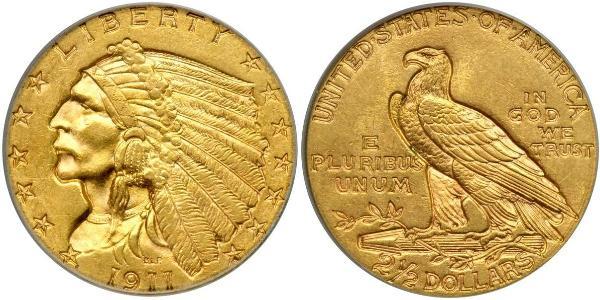 2.5 Долар США (1776 - ) Золото 