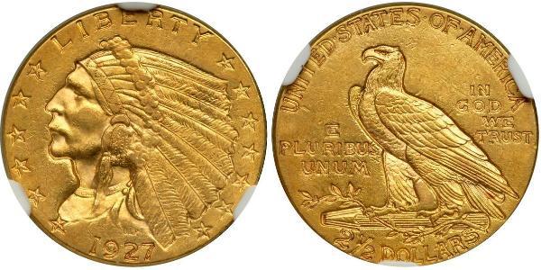 2.5 Долар США (1776 - ) Золото 