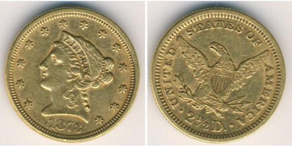 2.5 Долар США (1776 - ) Золото 