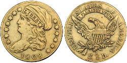 2.5 Доллар США (1776 - ) Золото 