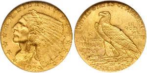 2.5 Доллар США (1776 - ) Золото 