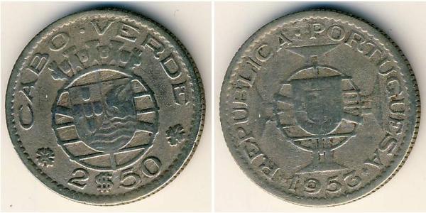 2,5 Ескудо Кабо Верде (1456 - 1975) Нікель/Бронза 