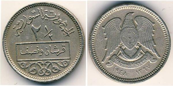 2.5 Пиастр Сирия Никель/Медь 