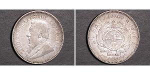 2.5 Шиллинг Южно-Африканская Республика Серебро Крюгер, Пауль (1825 - 1904)