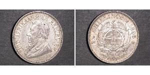 2.5 Шиллинг Южно-Африканская Республика Серебро Крюгер, Пауль (1825 - 1904)