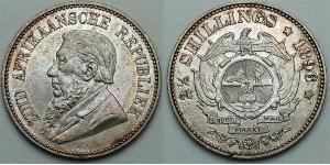 2.5 Шиллинг Южно-Африканская Республика Серебро Крюгер, Пауль (1825 - 1904)