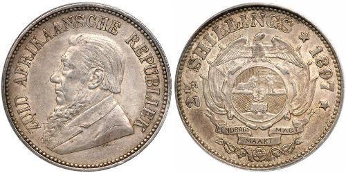 2.5 Шиллинг Южно-Африканская Республика Серебро Крюгер, Пауль (1825 - 1904)