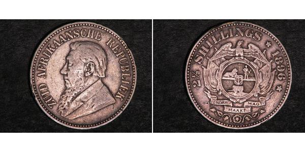 2.5 Шиллинг Южно-Африканская Республика Серебро Крюгер, Пауль (1825 - 1904)