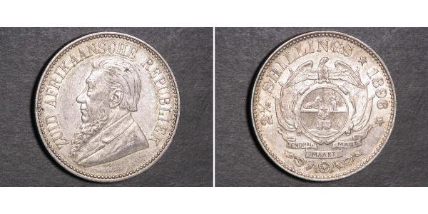 2.5 Шиллинг Южно-Африканская Республика Серебро Крюгер, Пауль (1825 - 1904)