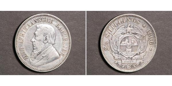 2.5 Шиллинг Южно-Африканская Республика Серебро Крюгер, Пауль (1825 - 1904)