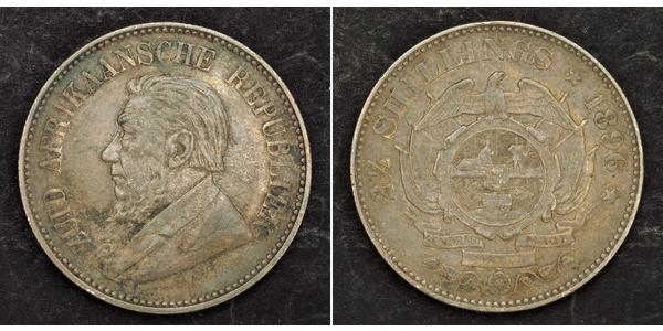 2.5 Шиллинг Южно-Африканская Республика Серебро Крюгер, Пауль (1825 - 1904)