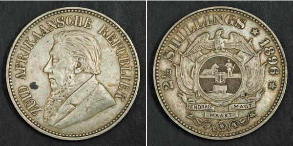 2.5 Шилінг Південно-Африканська Республіка Срібло Поль Крюгер (1825 - 1904)