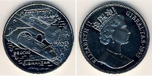 2,8 Ecu Gibilterra Rame/Nichel Elisabetta II (1926-2022)