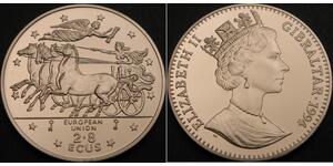2,8 Экю Гібралтар Нікель/Мідь Єлизавета II (1926-2022)