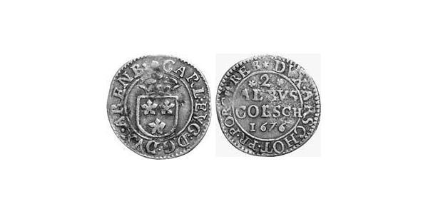 2 Albus null Plata Charles Eugene, 2nd Duke of Arenberg (1633–1681)