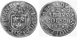 2 Albus null Срібло Charles Eugene, 2nd Duke of Arenberg (1633–1681)
