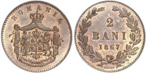 2 Ban Romanian Principalities (1859-1881) Cobre 
