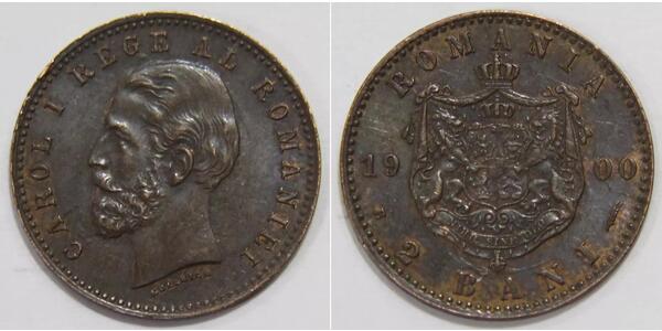 2 Ban Kingdom of Romania (1881-1947) Copper 