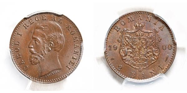 2 Ban Königreich Rumänien (1881-1947) Kupfer 