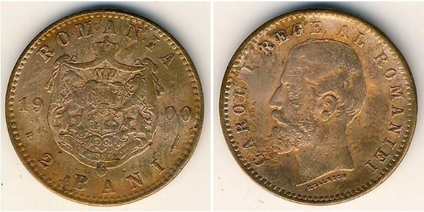 2 Ban Regno di Romania (1881-1947) Rame 