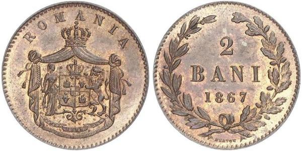 2 Ban 罗马尼亚联合公国 (1859 - 1881) 銅 