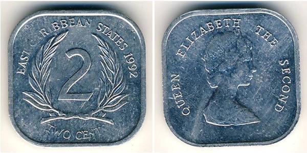 2 Cent  Alluminio Elisabetta II (1926-2022)